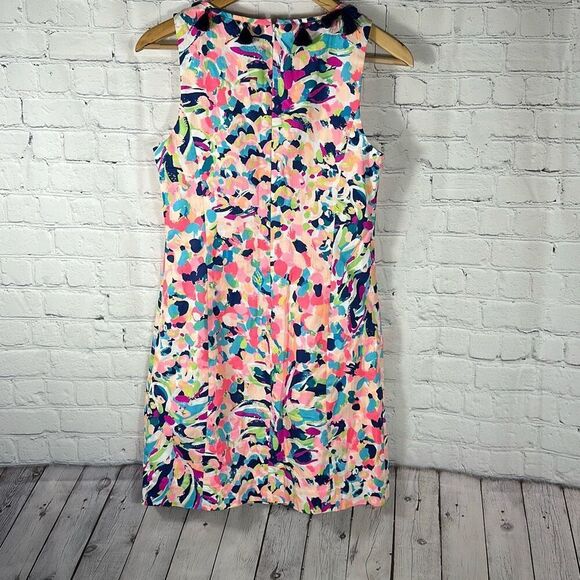 Lilly Pulitzer Cabrey Shift Dress MULTI PINA COLADA CLUB Pink Navy Size 2 27662 - Picture 6 of 11
